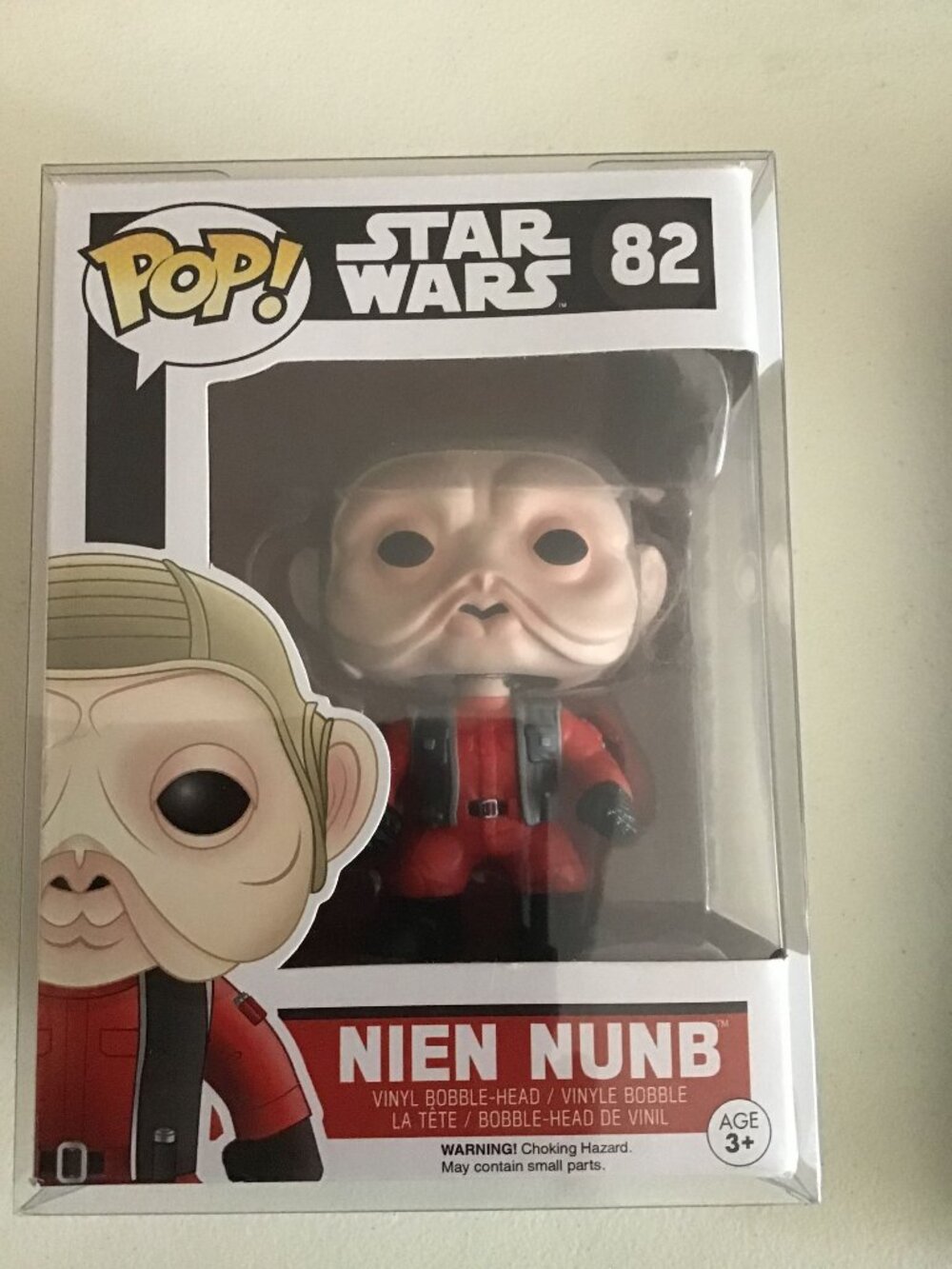 Funko Pop Star Wars Nien Nunb #82 Vaulted 2015 Retired Sullustan Pilot Protector